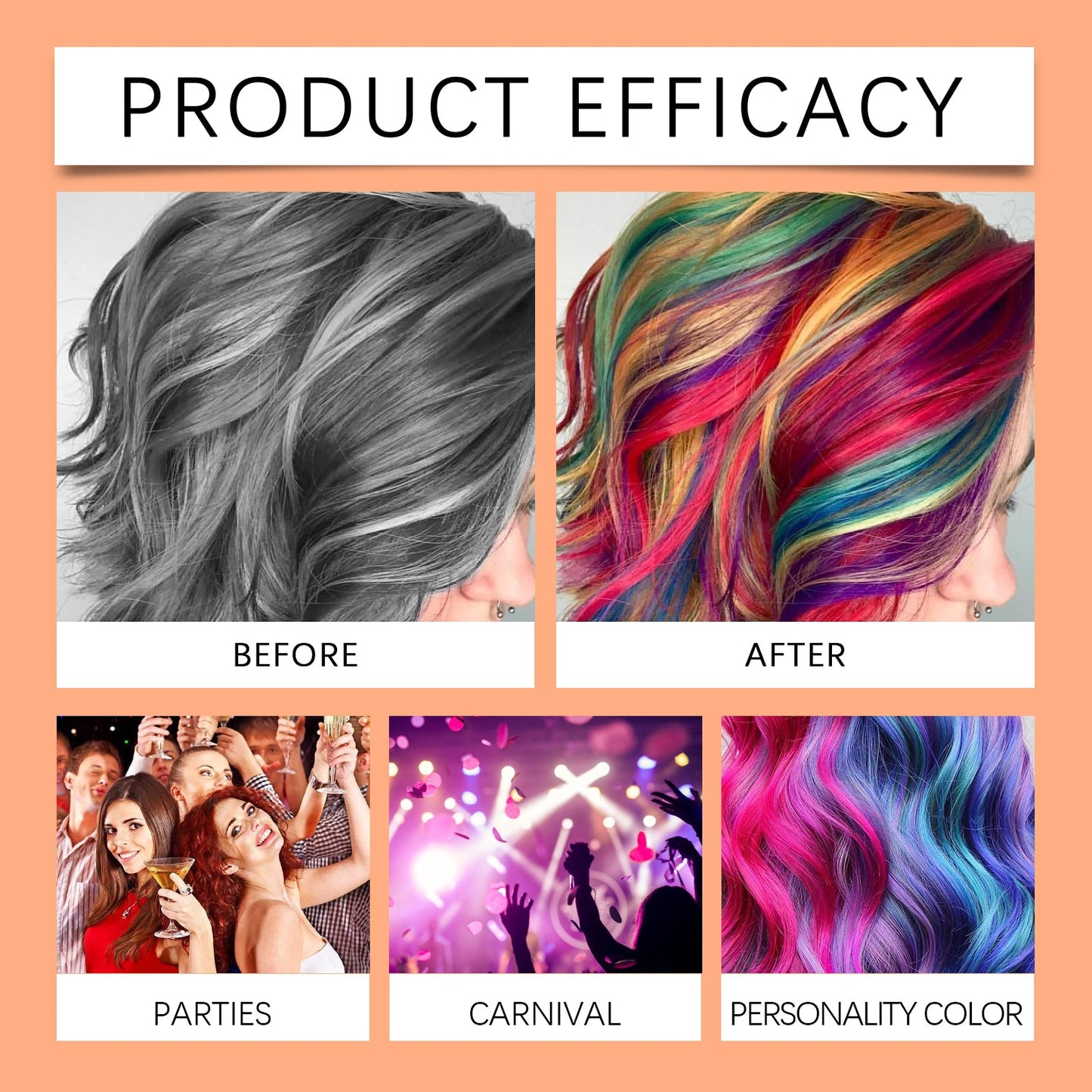 Hoegoa Purple Hair Styling Powder Natural Coverage and Convenient Color Refresh