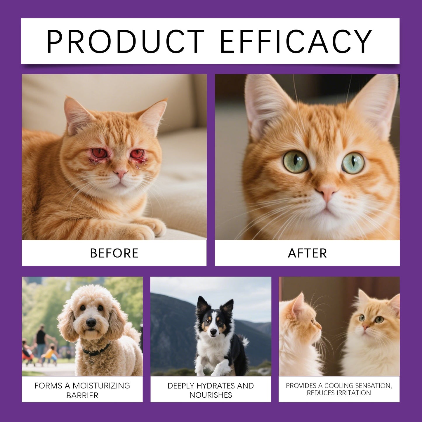 EelJoy Pet Eye Tear Stain Paste Gentle No Rinse Clean for Dogs and Cats