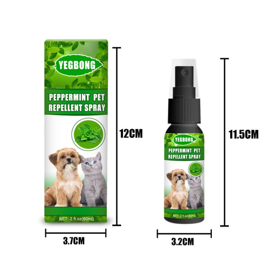 Yegbong Mint Pet Mite Spray Remove Fleas Mites and Fungal Growth for Dogs and Cats