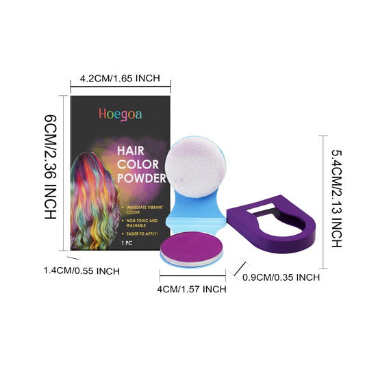 Hoegoa Purple Hair Styling Powder Natural Coverage and Convenient Color Refresh