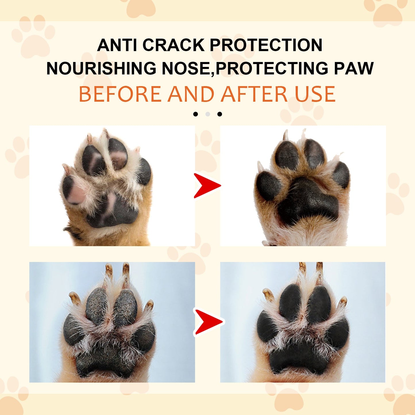 Yegbong Pet Paw Balm Moisturize and Protect Paw Pads for Dogs and Cats