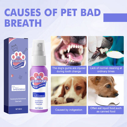 Yegbong Pet Oral Spray Remove Bad Breath and Odor for Healthy Mouth