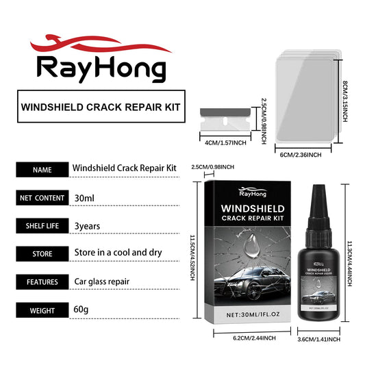 Rayhong Automotive Glass Repair Resin Effective Crack and Scratch Restoration