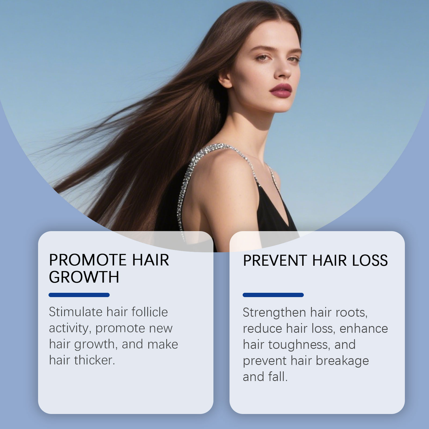 Hoegoa Hydrating Hair Roll On Essence Nourish and Protect Hair Smooth Shiny and Healthy