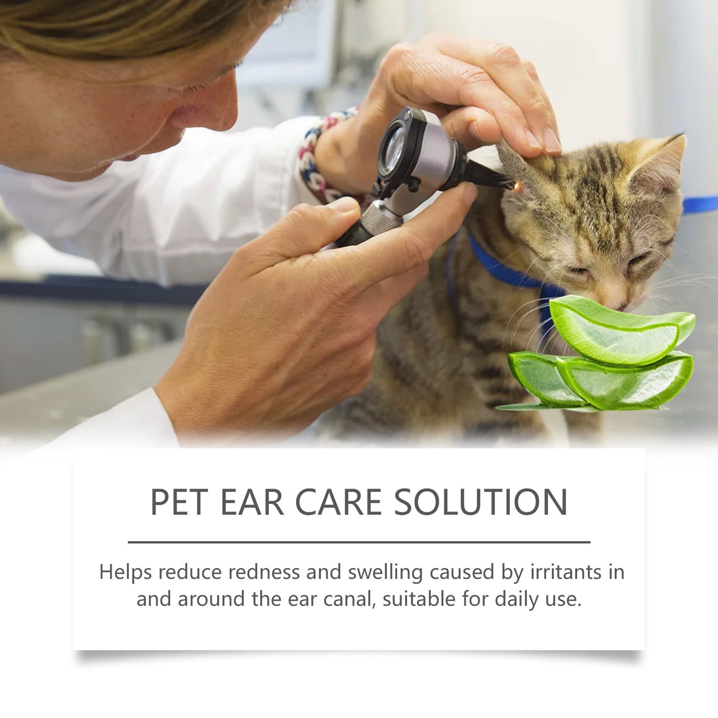 Yegbong Pet Ear Cleaner for Cats and Dogs Gentle Odor Removing and Deep Ear Cleaning Solution