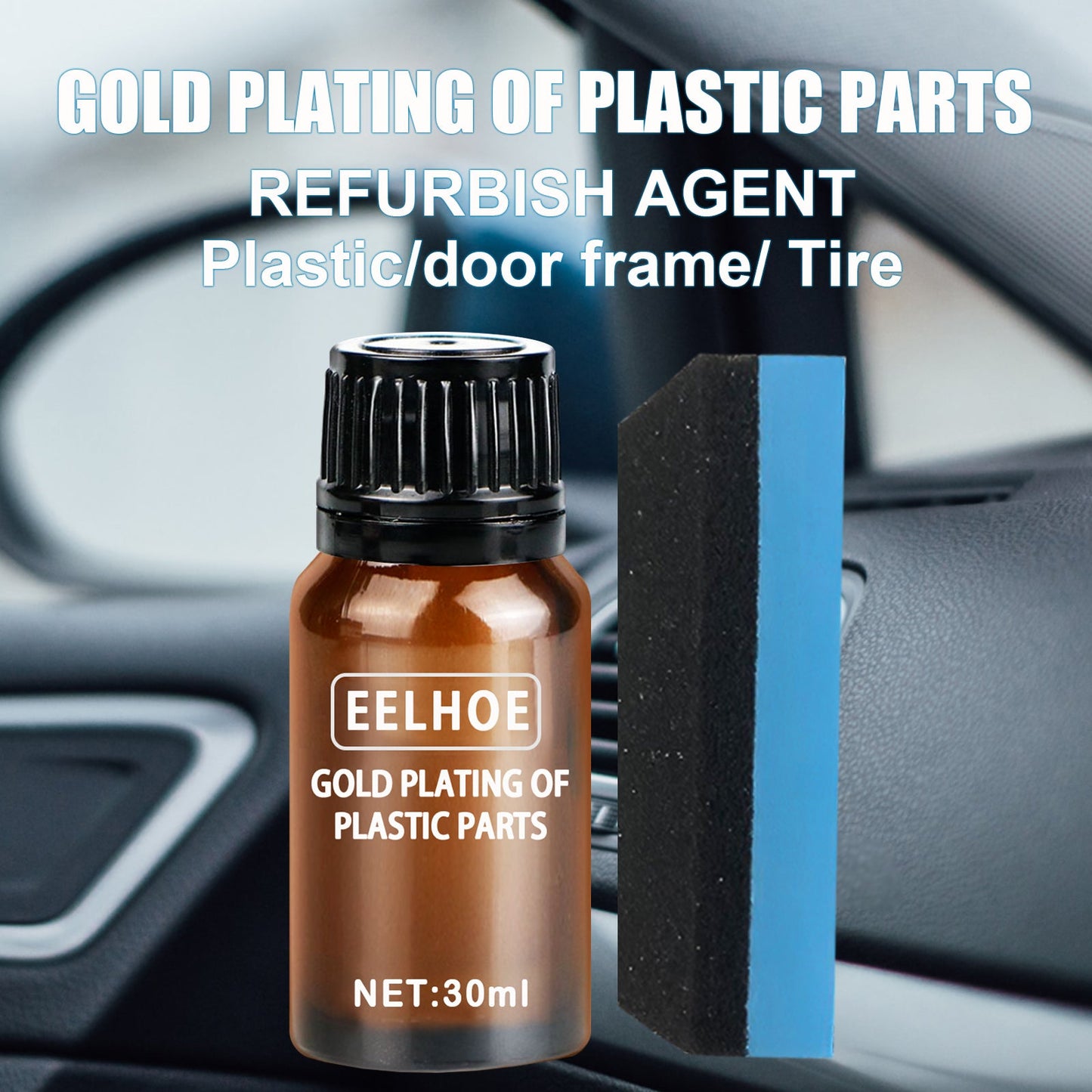 EELHOE Plastic Coating Solution for Cars Restore, Shine and Protect Dashboard and Trim