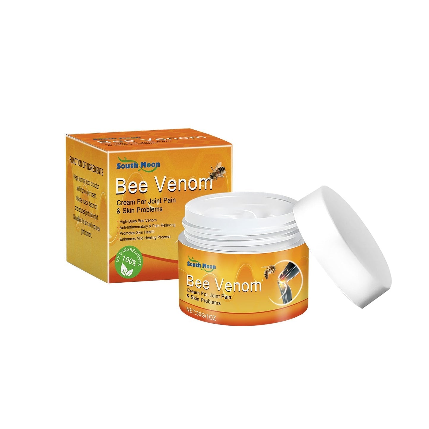South Moon Bee Venom Joint Relief Cream Massage to Soothe Knee Waist Shoulder and Neck Discomfort