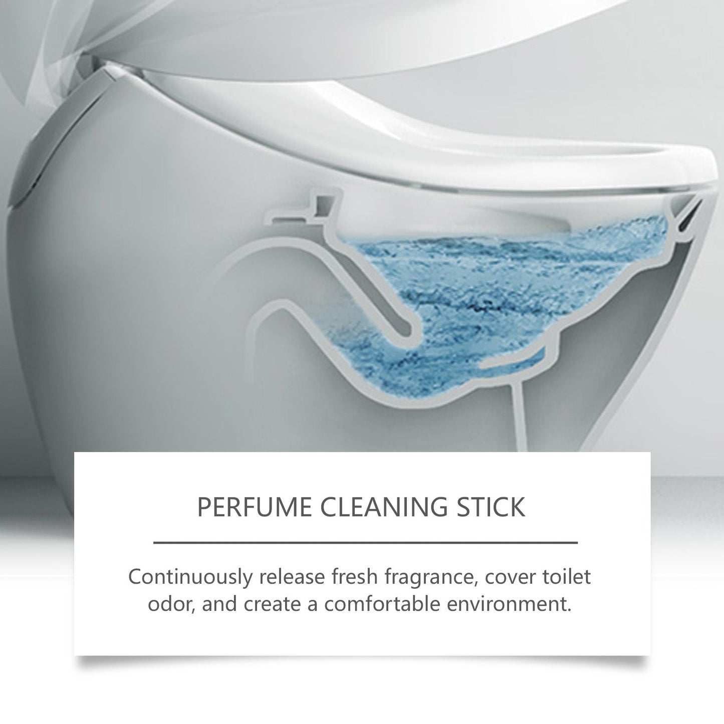 Jakehoe Perfume Toilet Cleaning Stick Remove Stains Odor and Freshen with Long Lasting Scent