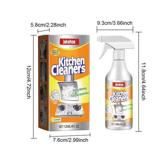 Jakehoe Stove and Range Hood Foam Cleaner Deep Degreasing for Tough Kitchen Build Up