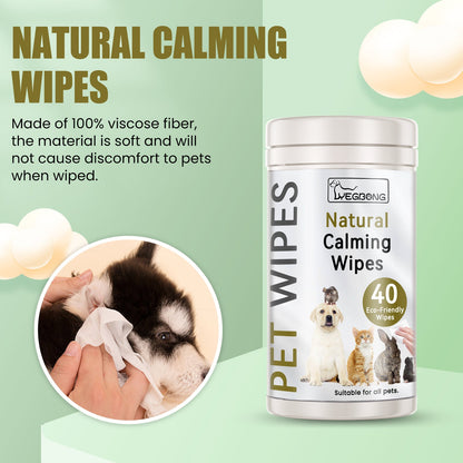 Yegbong Pet Cleaning Wipes for Cats and Dogs Gentle Body Ear and Eye Stain Removal Wipes