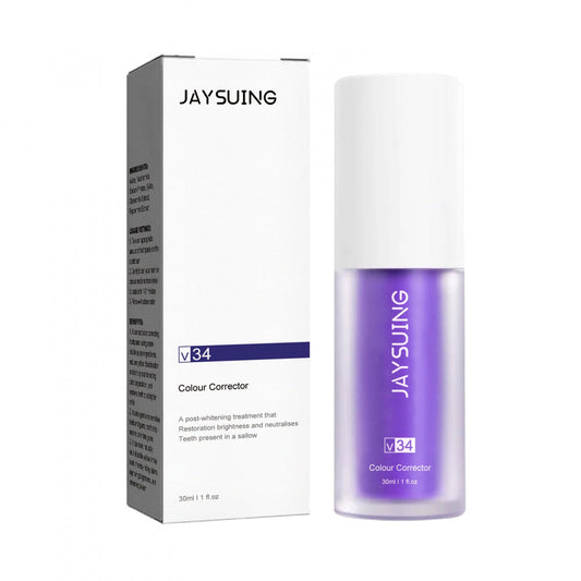 Jaysuing V34 Whitening Zahnpasta Purple Essence Reinigt die Zähne Entfernt Plaque und Verfärbungen