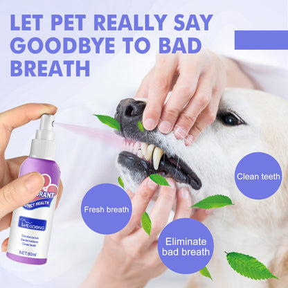Yegbong Pet Oral Spray Remove Bad Breath and Odor for Healthy Mouth