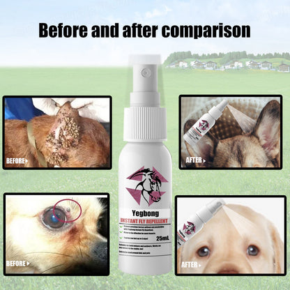 Yegbong Pet Insect Repellent Spray Effective Flea Tick and Mite Control for Dogs and Cats