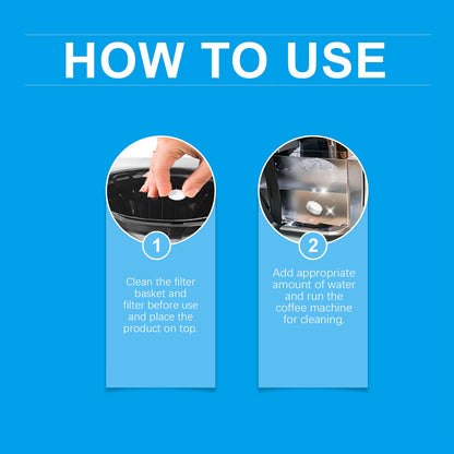 Jue-Fish Coffee Maker Descaling Tablets Powerful Cleaning for Fresh and Pure Brewing