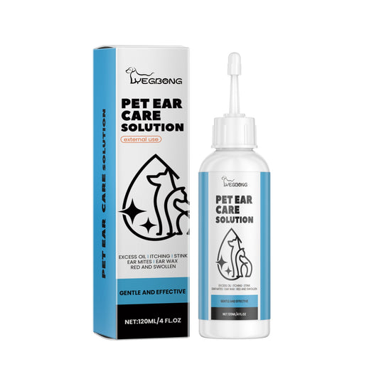 Yegbong Pet Ear Cleaner for Cats and Dogs Gentle Odor Removing and Deep Ear Cleaning Solution