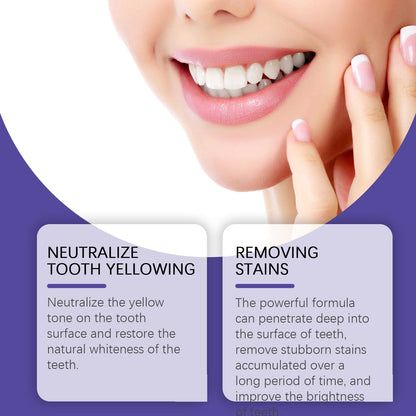 Oralhoe Purple Brightening Toothpaste Remove Stains Whiten Teeth and Freshen Breath
