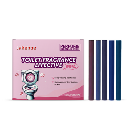 Jakehoe Perfume Toilet Cleaning Stick Remove Stains Odor and Freshen with Long Lasting Scent