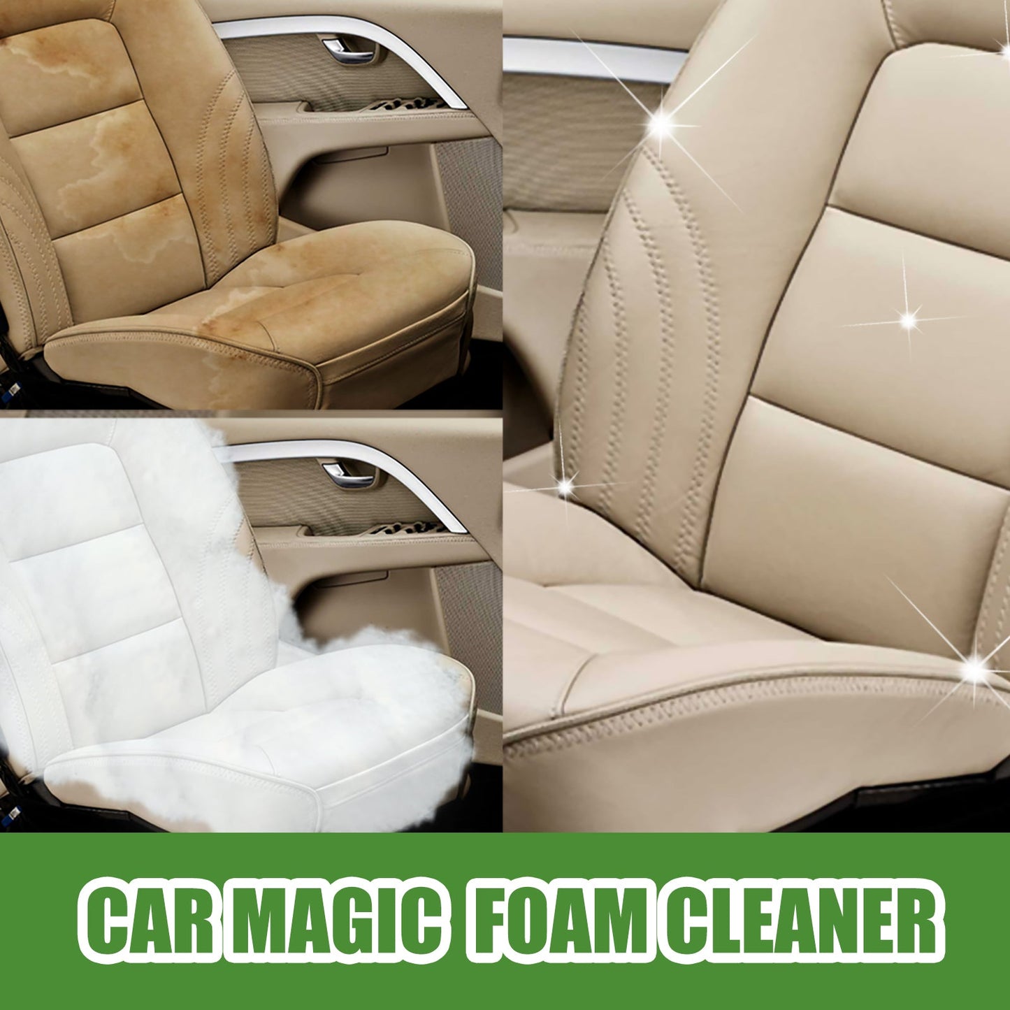 Rayhong Automotive Foam Cleaner Revitalize Interior Seats Dashboard and Plastic Surfaces