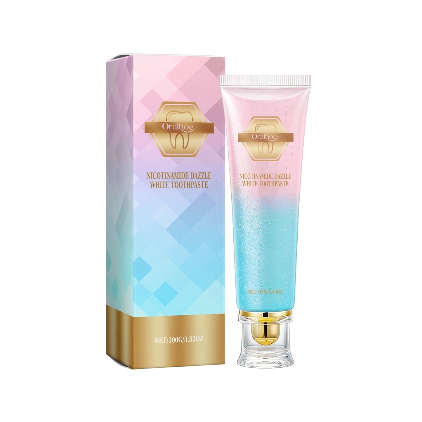 Dentifrice Oralhoe à la niacinamide Nettoie et protège les dents Élimine les odeurs et la plaque dentaire Soins bucco-dentaires quotidiens