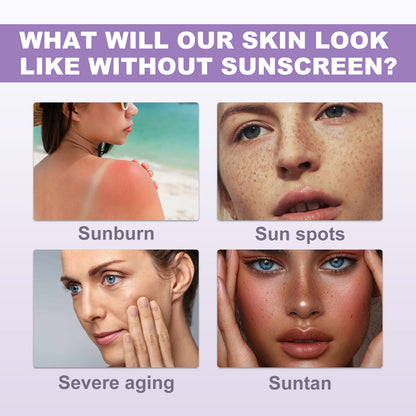 West Month Lavender Sun Protection Cream Outdoor UV Defense with Refreshing Non Sticky Finish