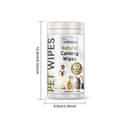 Yegbong Pet Cleaning Wipes for Cats and Dogs Gentle Body Ear and Eye Stain Removal Wipes