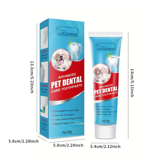 Yegbong Pet Toothpaste Freshen Breath and Remove Plaque Safe for Dogs and Cats