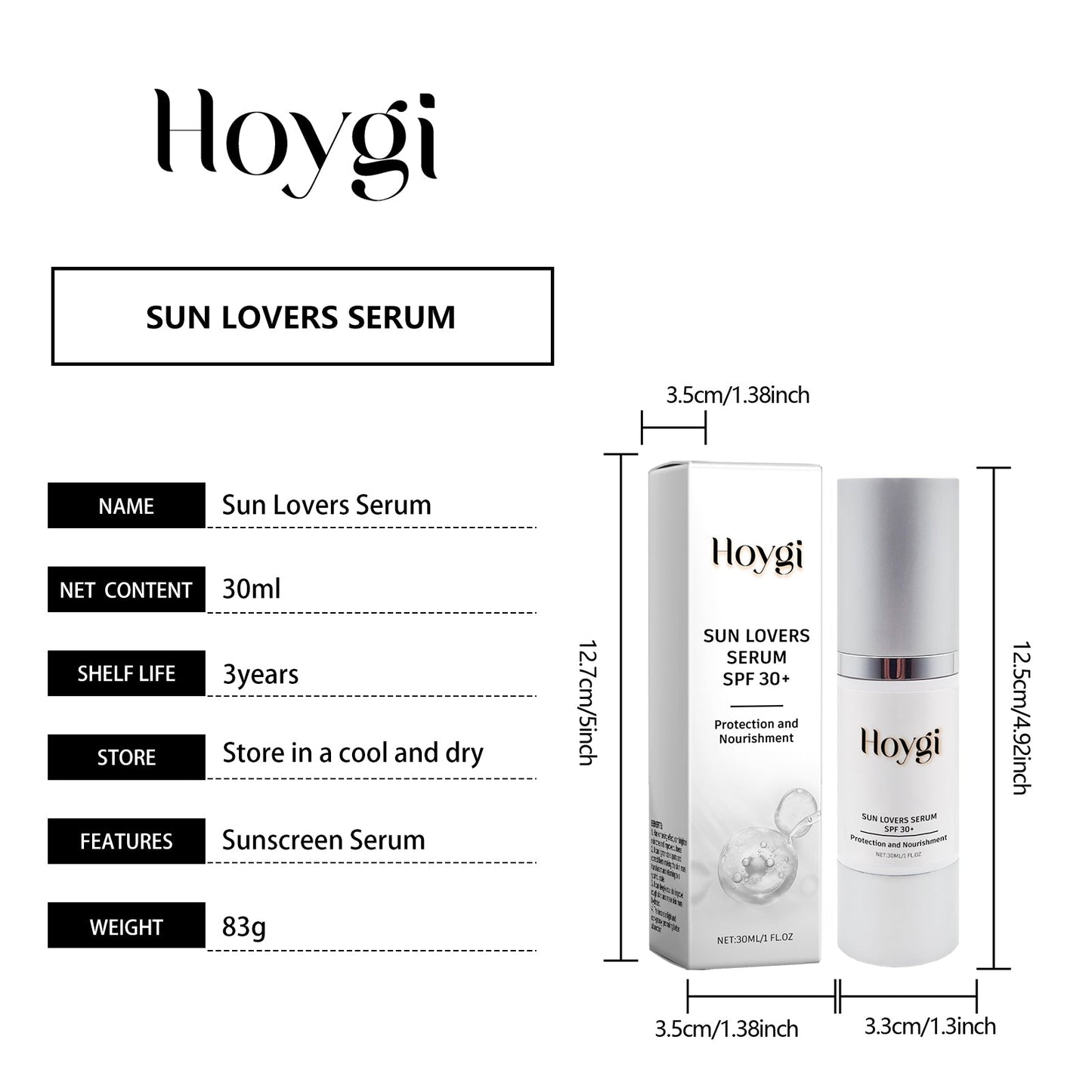 Hoygi Hydrating Protective Essence Nourishing Moisture and Gentle Outdoor Skin Care