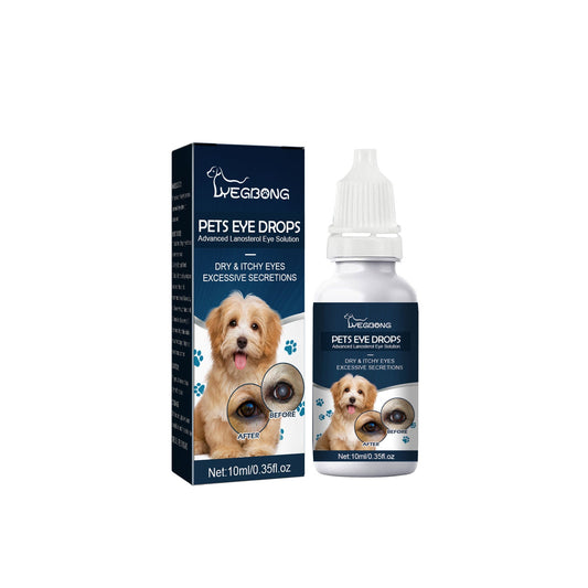 Yegbong Pet Eye Drops Remove Tear Stains Relieve Itching and Clean Eyes for Dogs and Cats