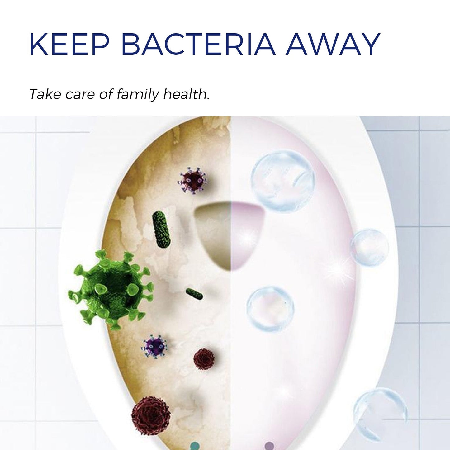 Jue-Fish Rose Toilet Cleaner Remove Stains Odor and Leave a Fresh Fragrant Bathroom