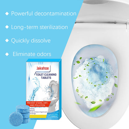 Jakehoe Toilet Cleaning Tablets Remove Stains Odor and Keep Bowls Fresh and Clean