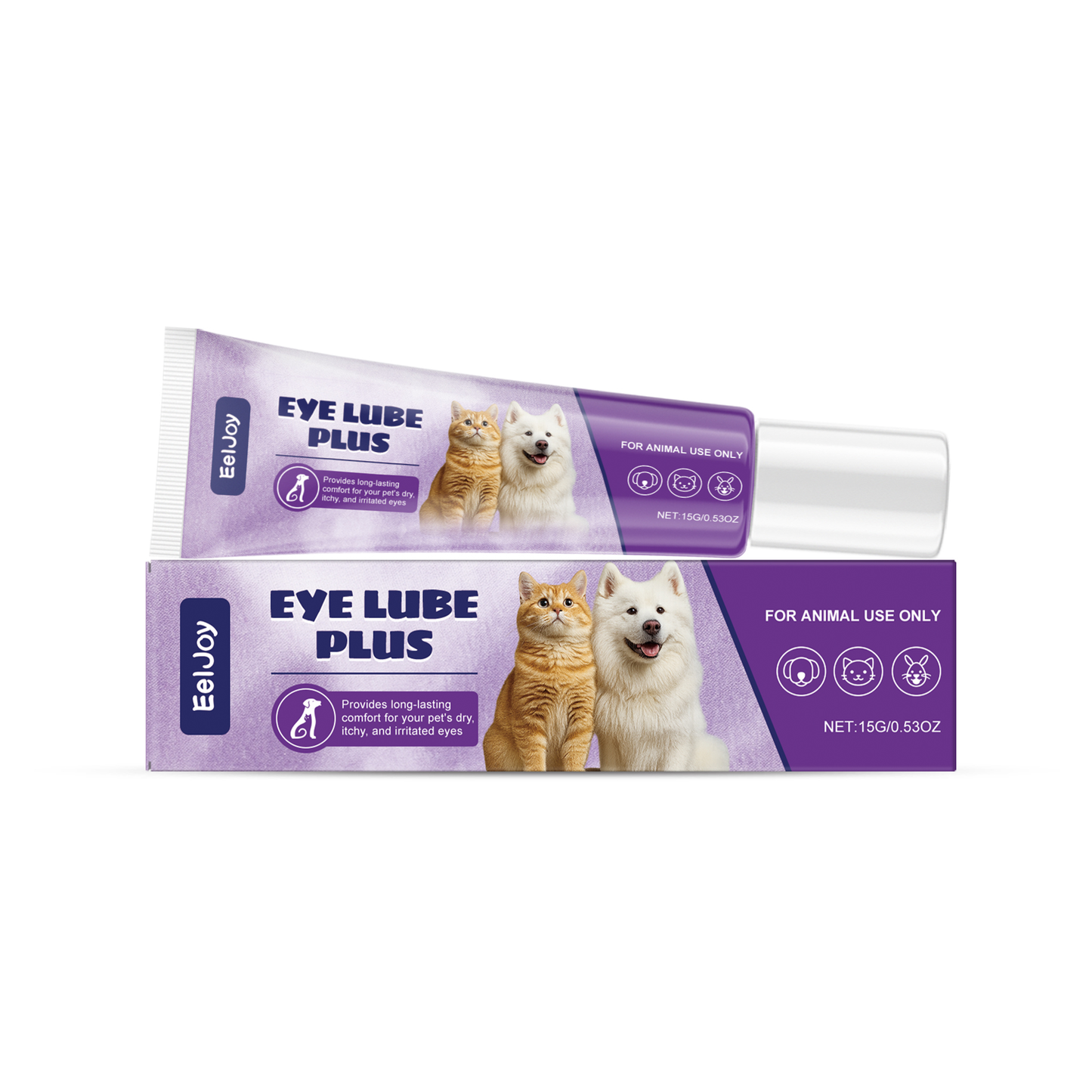 EelJoy Pet Eye Tear Stain Paste Gentle No Rinse Clean for Dogs and Cats