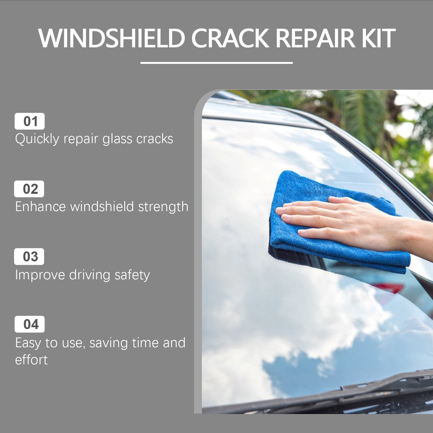 Rayhong Automotive Glass Repair Resin Effective Crack and Scratch Restoration