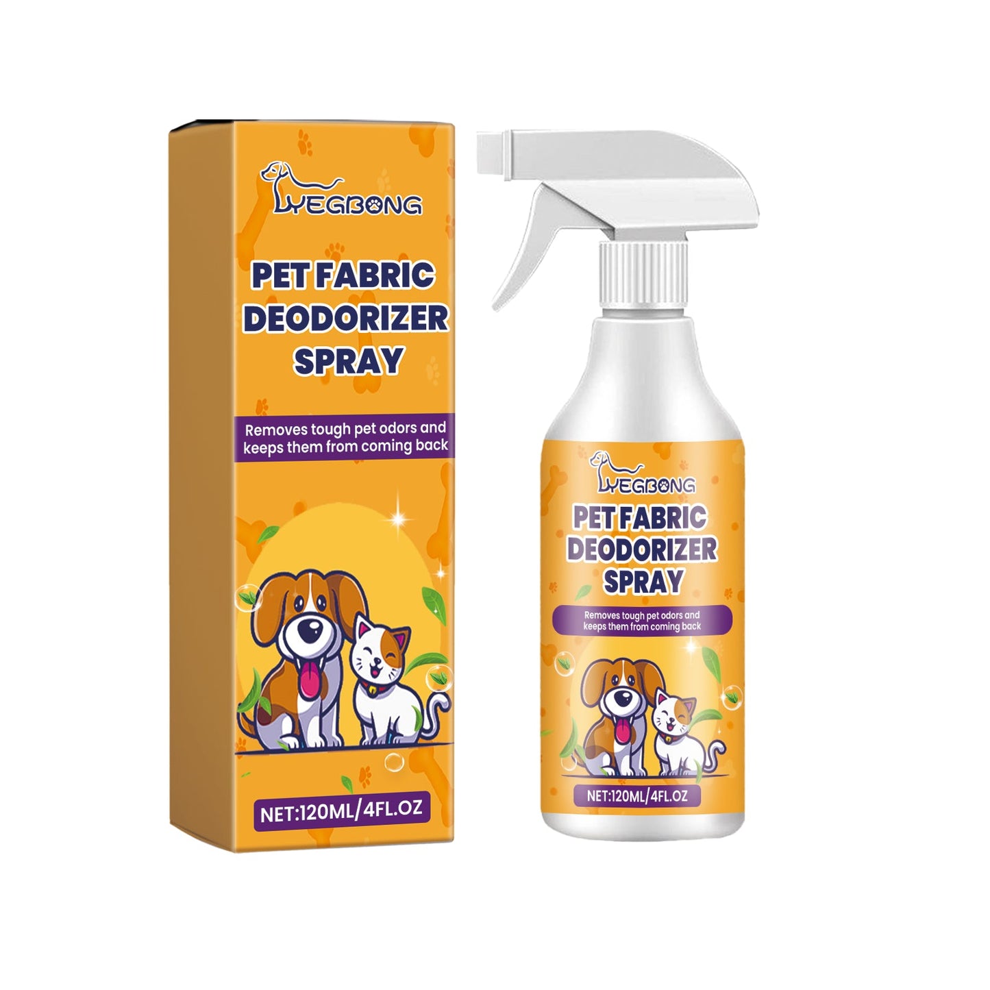 Yegbong Pet Deodorizing Spray Remove Odors and Freshen Indoor Air with Long Lasting Scent