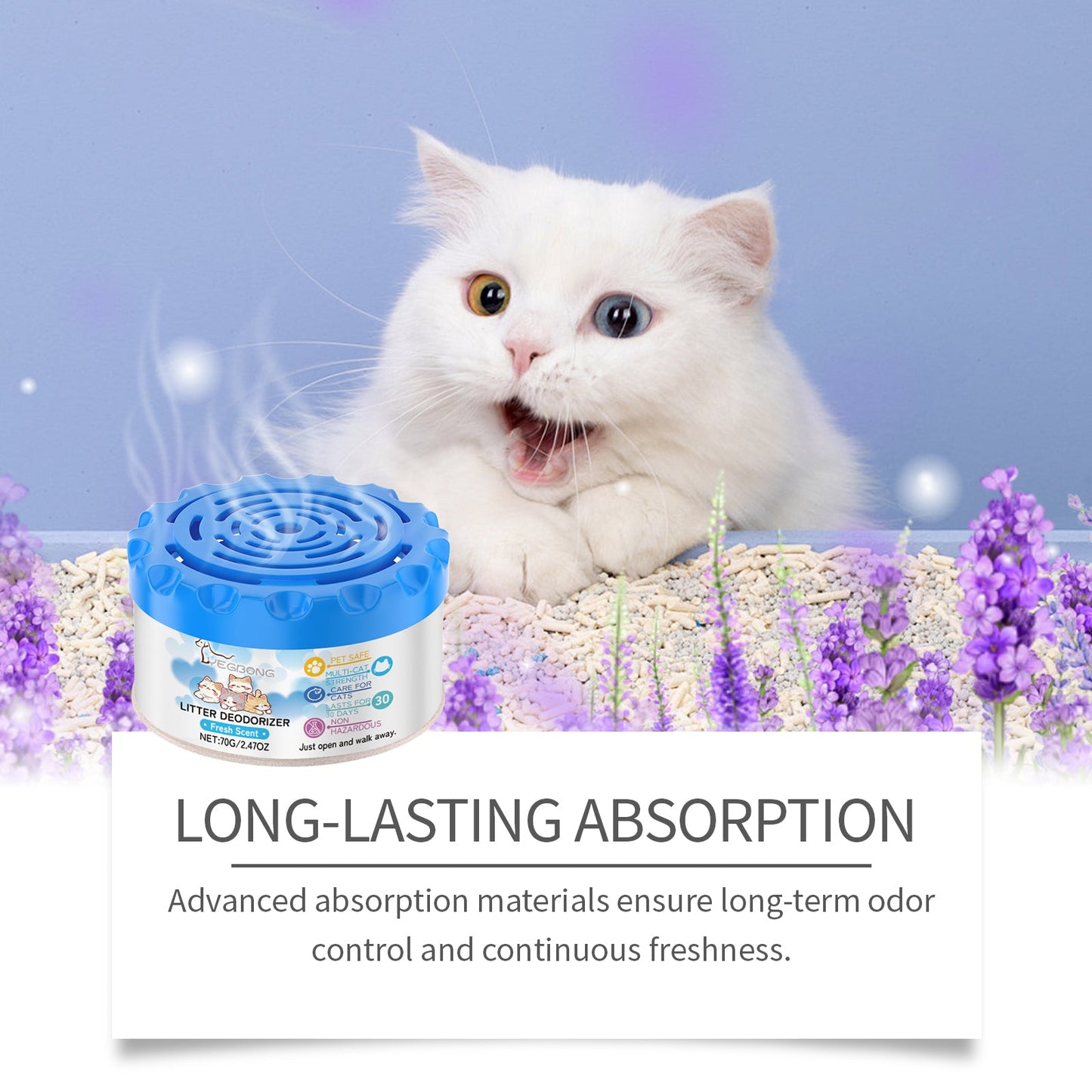 Yegbong Cat Litter Fresh Gel Eliminate Urine and Feces Odors