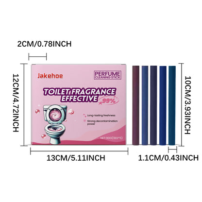 Jakehoe Perfume Toilet Cleaning Stick Remove Stains Odor and Freshen with Long Lasting Scent