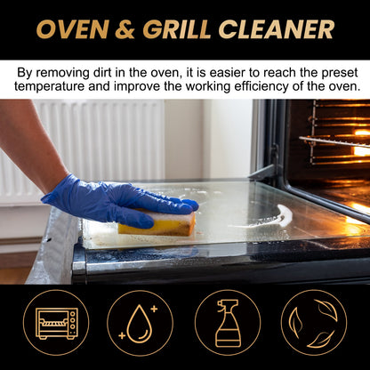 Jakehoe Oven and Grill Foam Cleaner Deep Degreasing and Deodorizing for a Fresh Kitchen