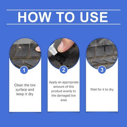Rayhong Tire Repair Gel Restore Sidewall Cracks and Scratches for Car Tires