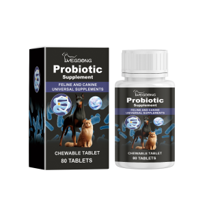 Yegbong Cat and Dog Probiotic Supplement Tablets Boost Digestive Function and Immunity