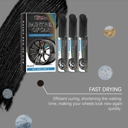 Homonth Black Car Wheel Scratch Repair Pen Remove Scratches and Restore Paint