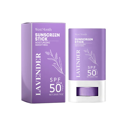 West Month Lavender Sun Protection Cream Outdoor UV Defense with Refreshing Non Sticky Finish