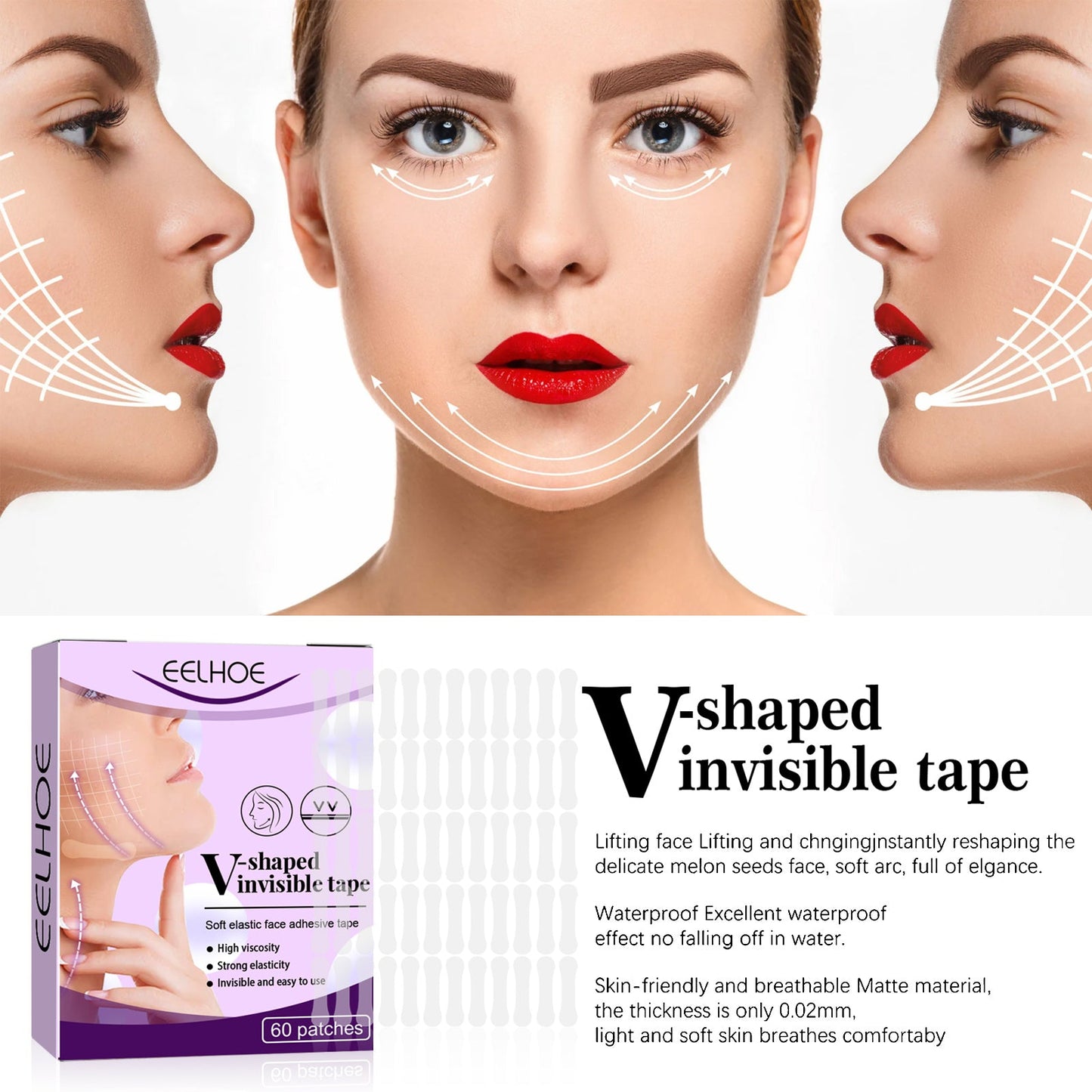 EELHOE Facial Lifting Patch Lift Double Chin and Define V Shaped Face