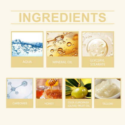 OUHOE Honey and Tallow Body Moisturizer Intensive Hydration Smooth and Elastic Skin