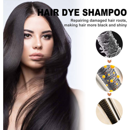 EELHOE Black Hair Shampoo He Shou Wu Extract Nourish and Strengthen Hair Smooth and Healthy